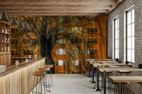 Dramatic contrast of dark and light.

