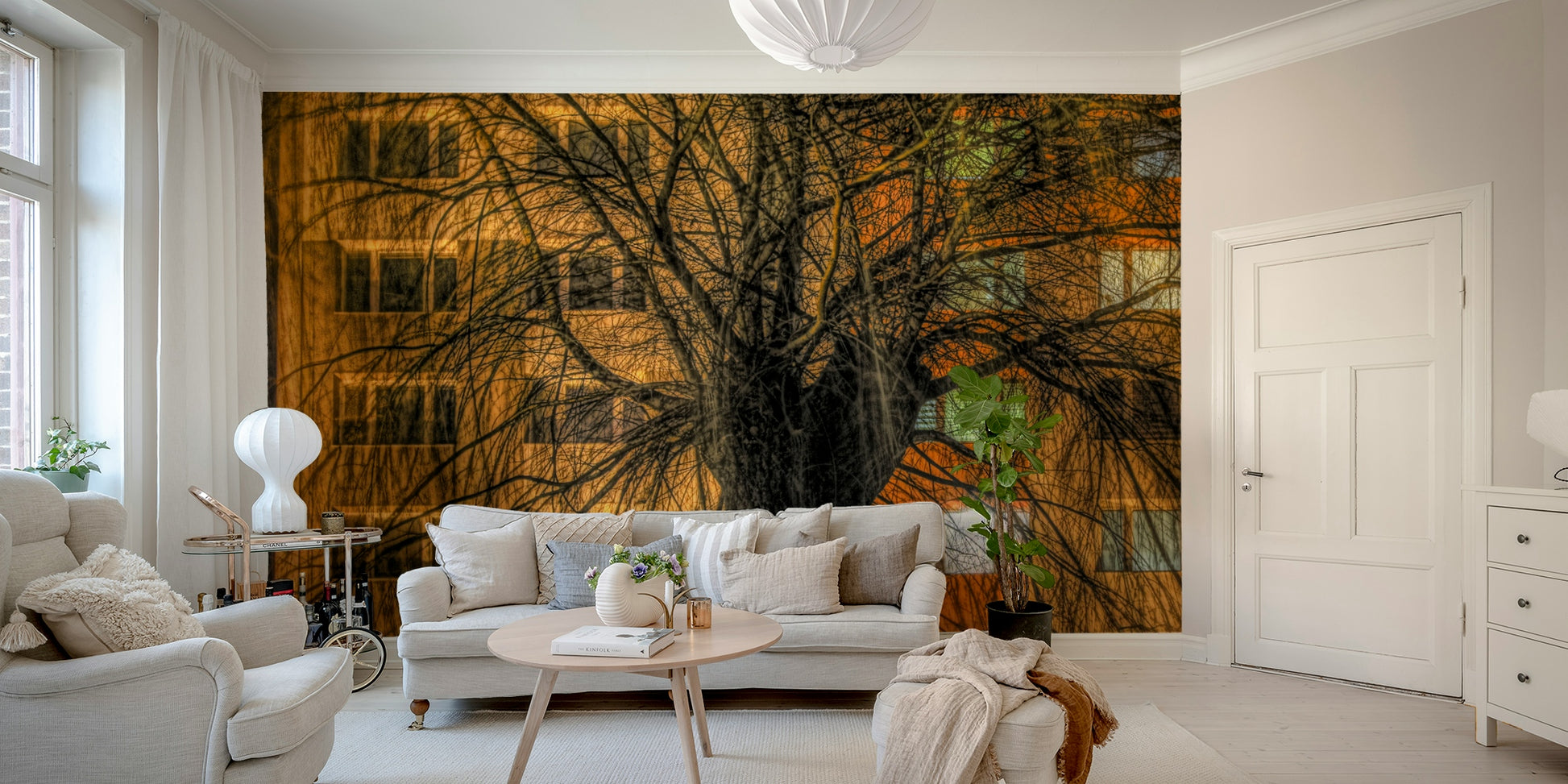 Urban nightscape scene.

