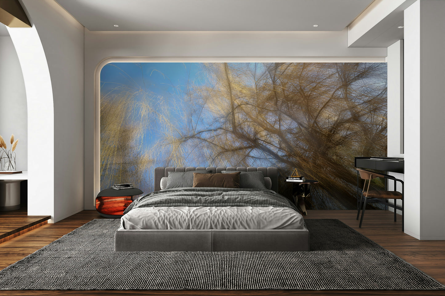 Artistic rendering of forest canopy.

