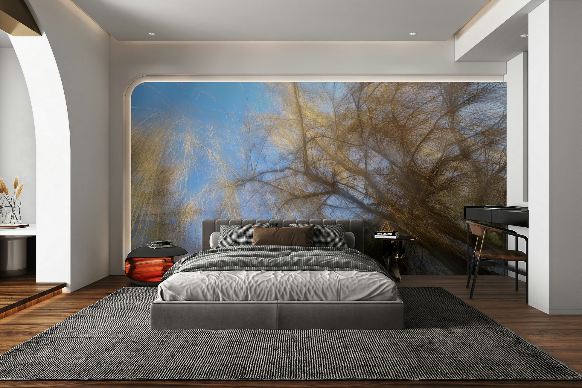 Artistic rendering of forest canopy.

