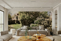 Earthy tones with varied shades of green and brown.

