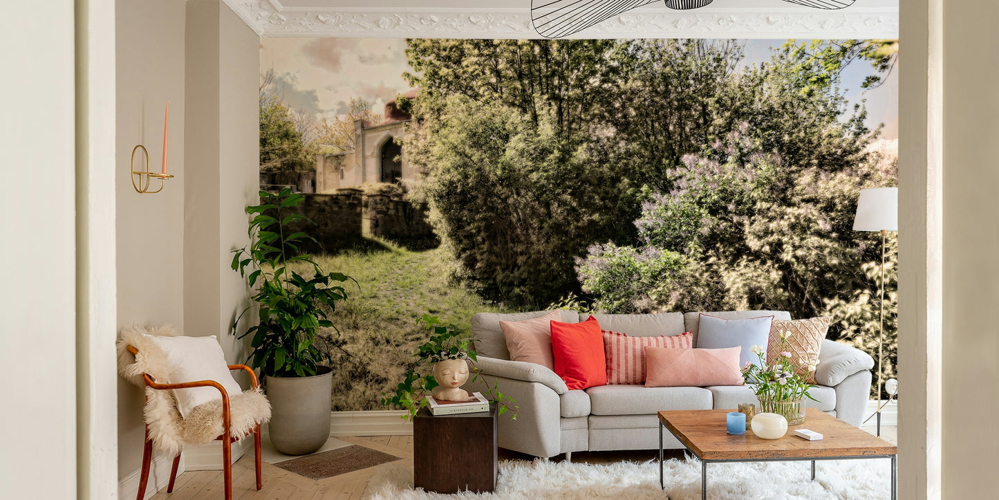 Soft light filtering through leaves.

