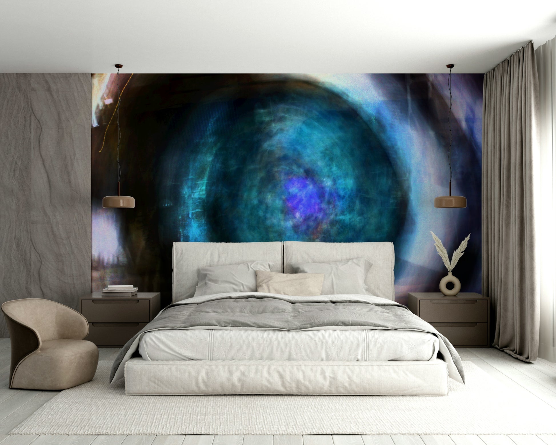 Textured modern art print.

