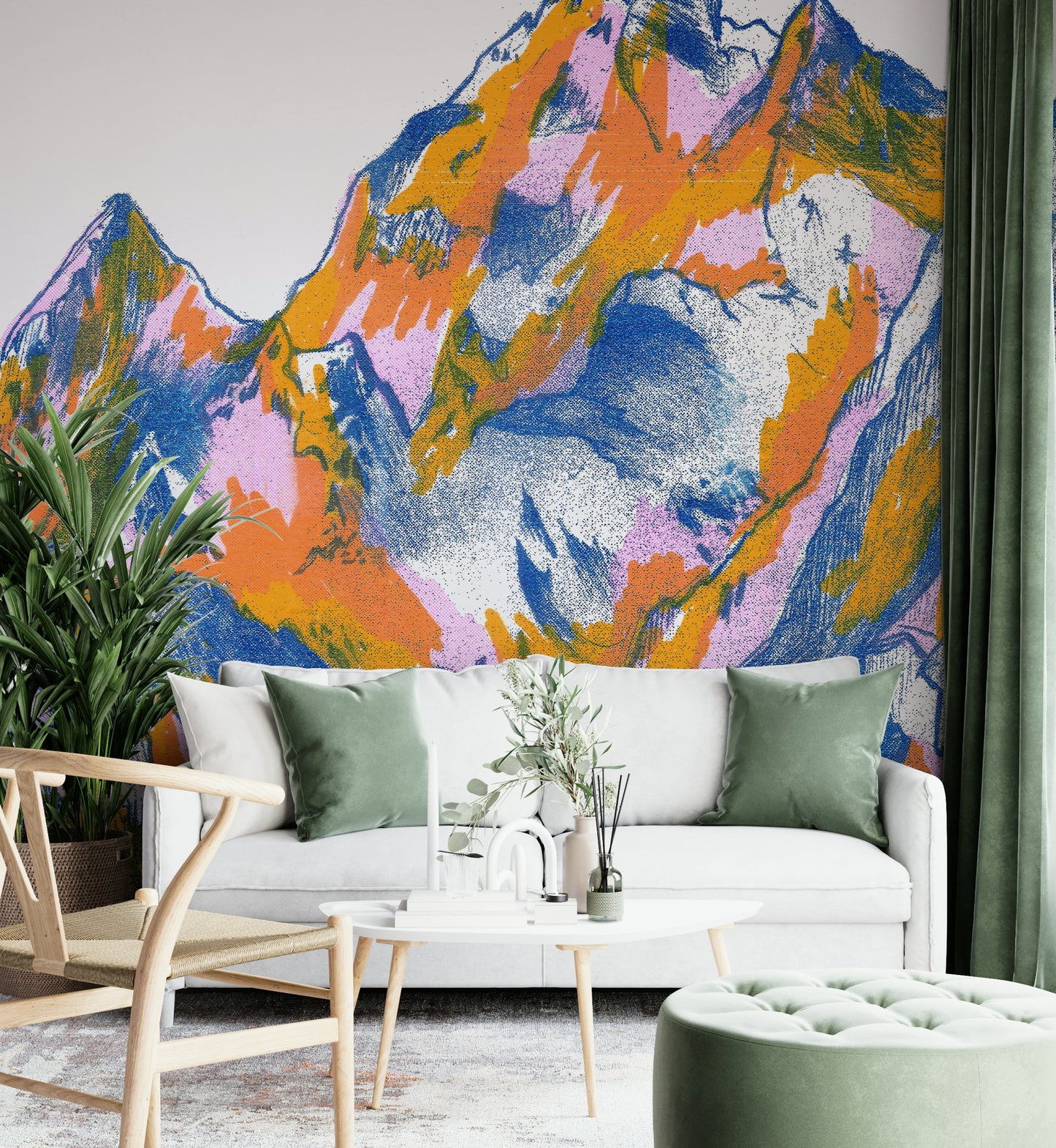 Peaceful wall mural for bedroom or lounge
