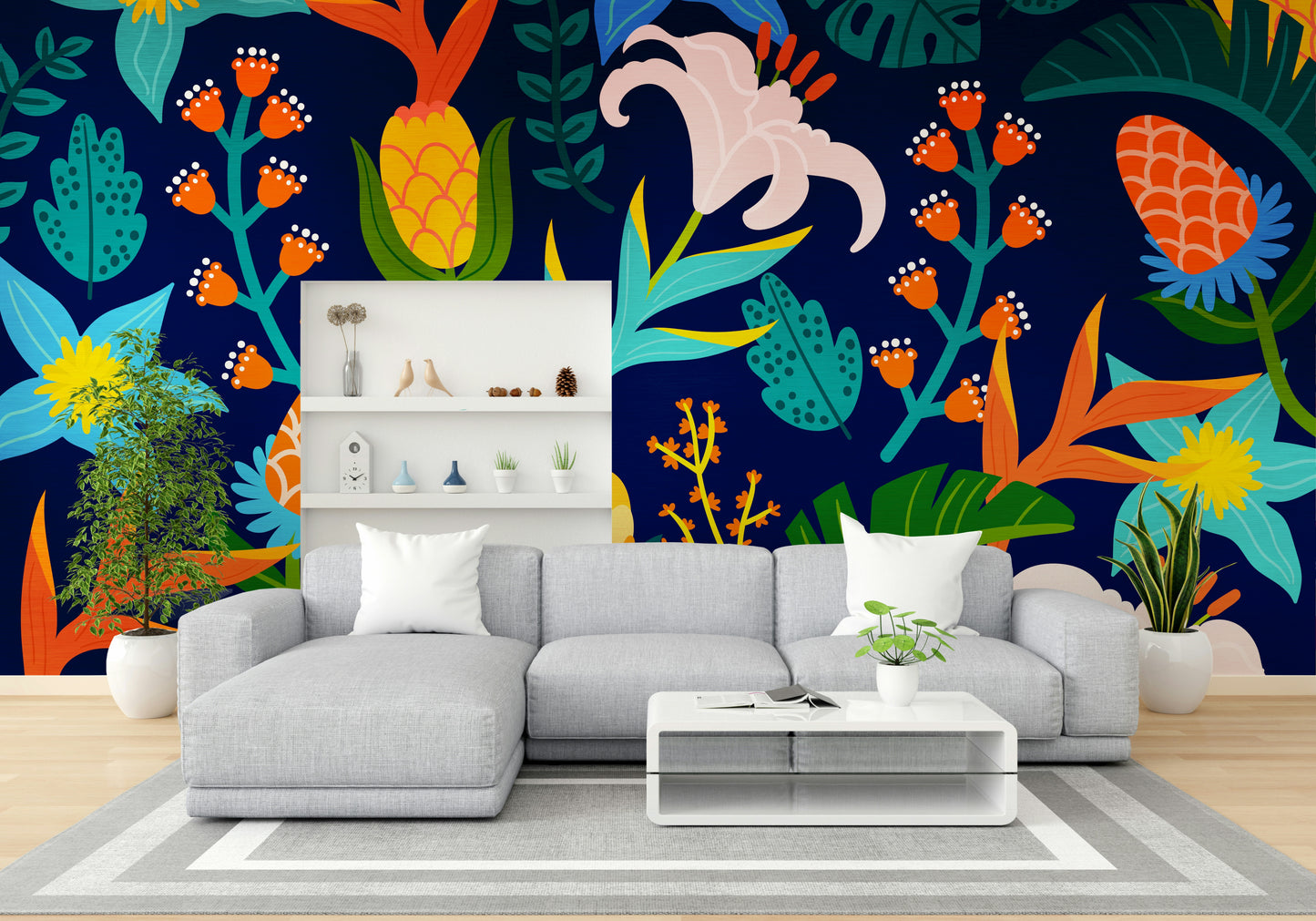 Statement wallpaper for walls in creative spaces
