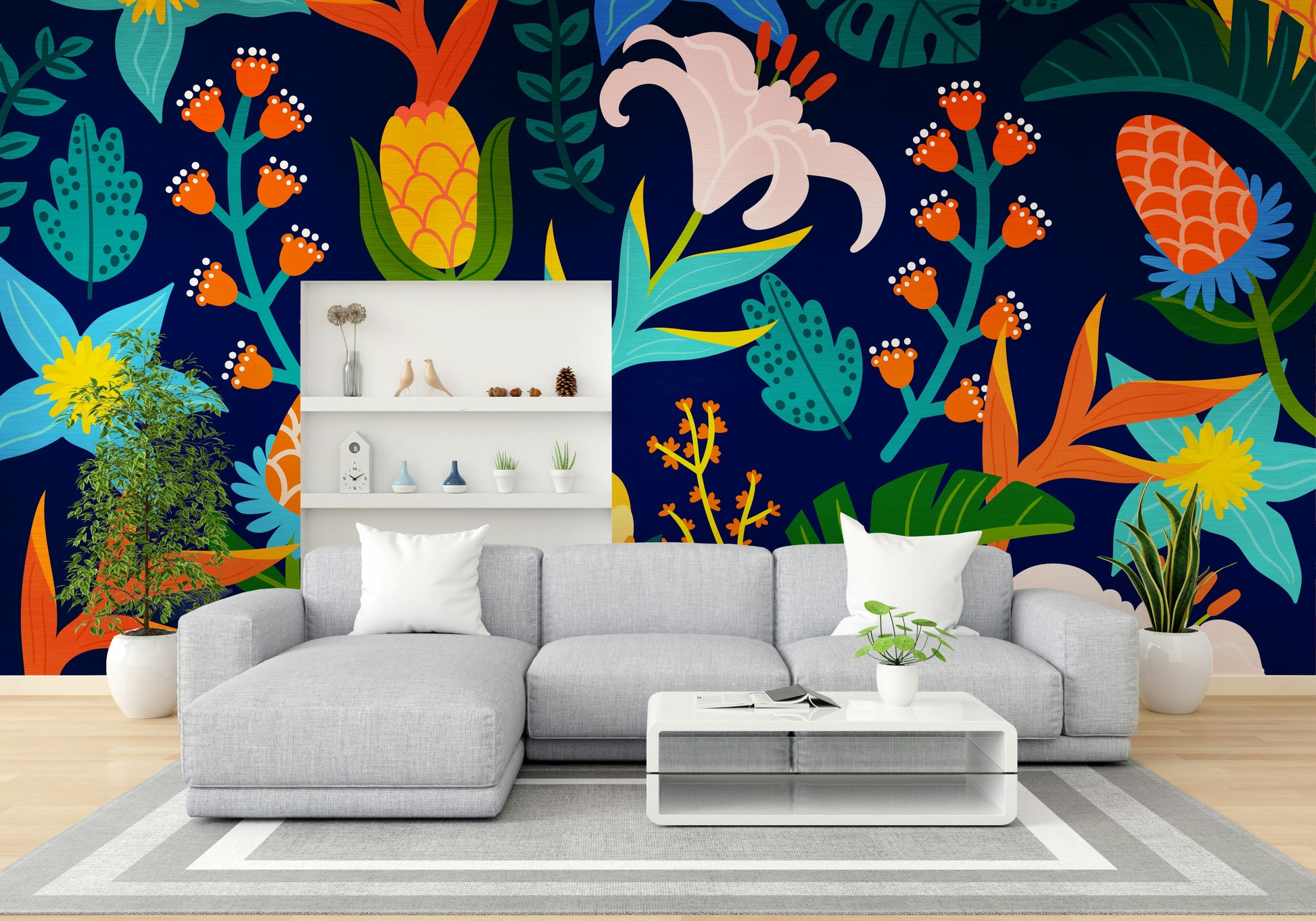 Statement wallpaper for walls in creative spaces
