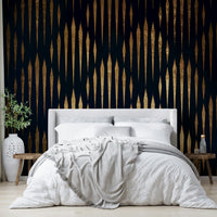 Wall covering evoking tranquility and natural mystery.

