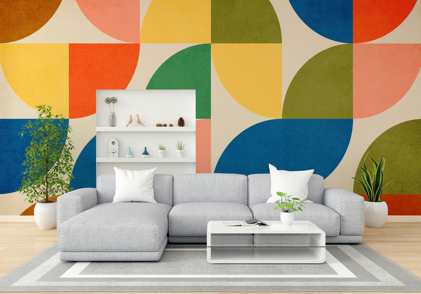 Wall covering inspired by Nordic design.

