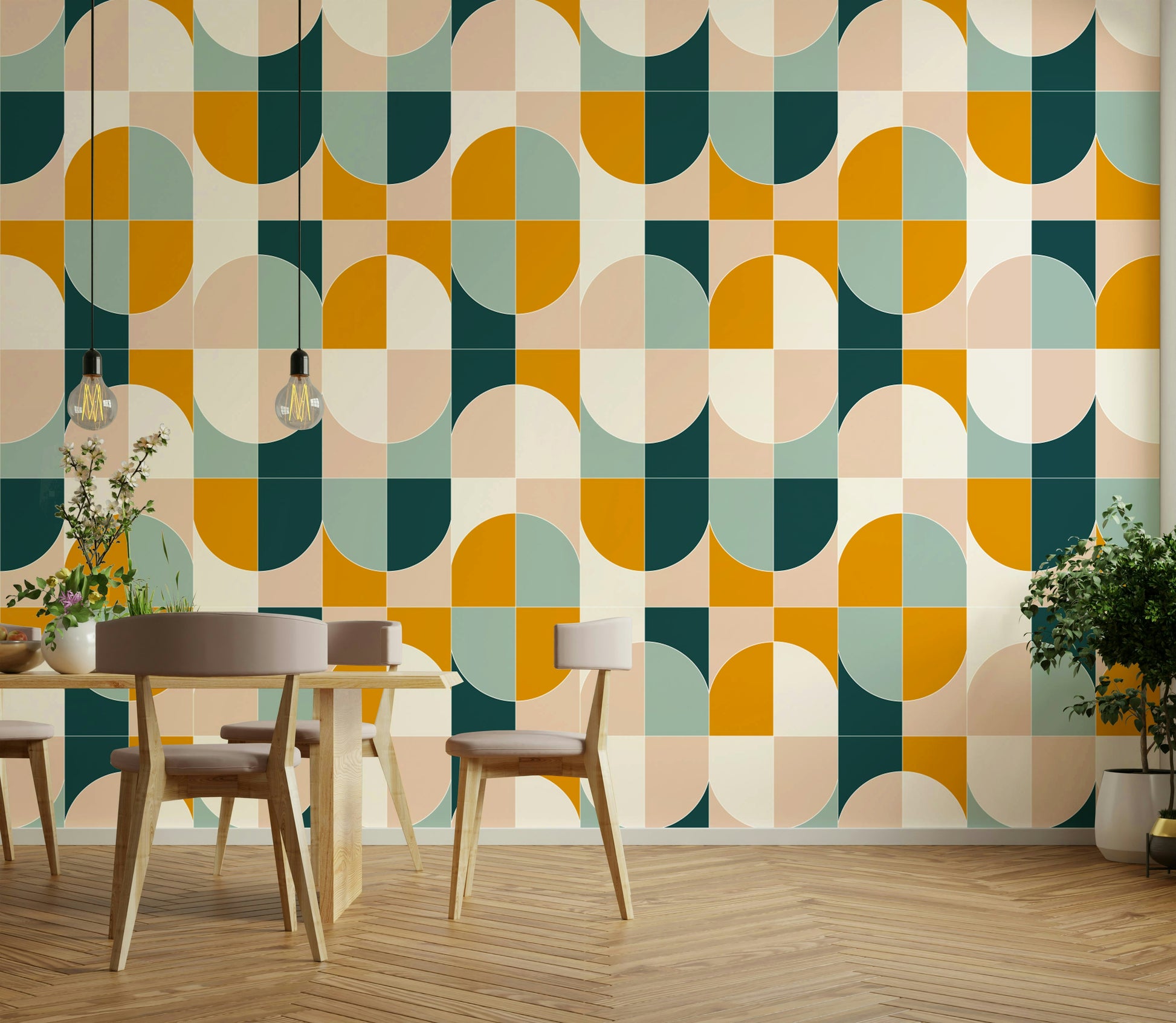 Sophisticated wall covering.

