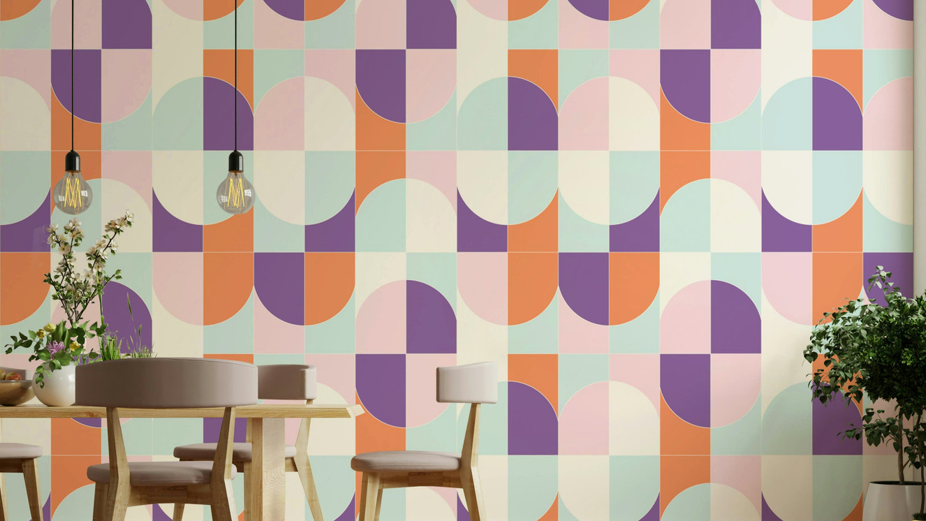 Striking wall covering
