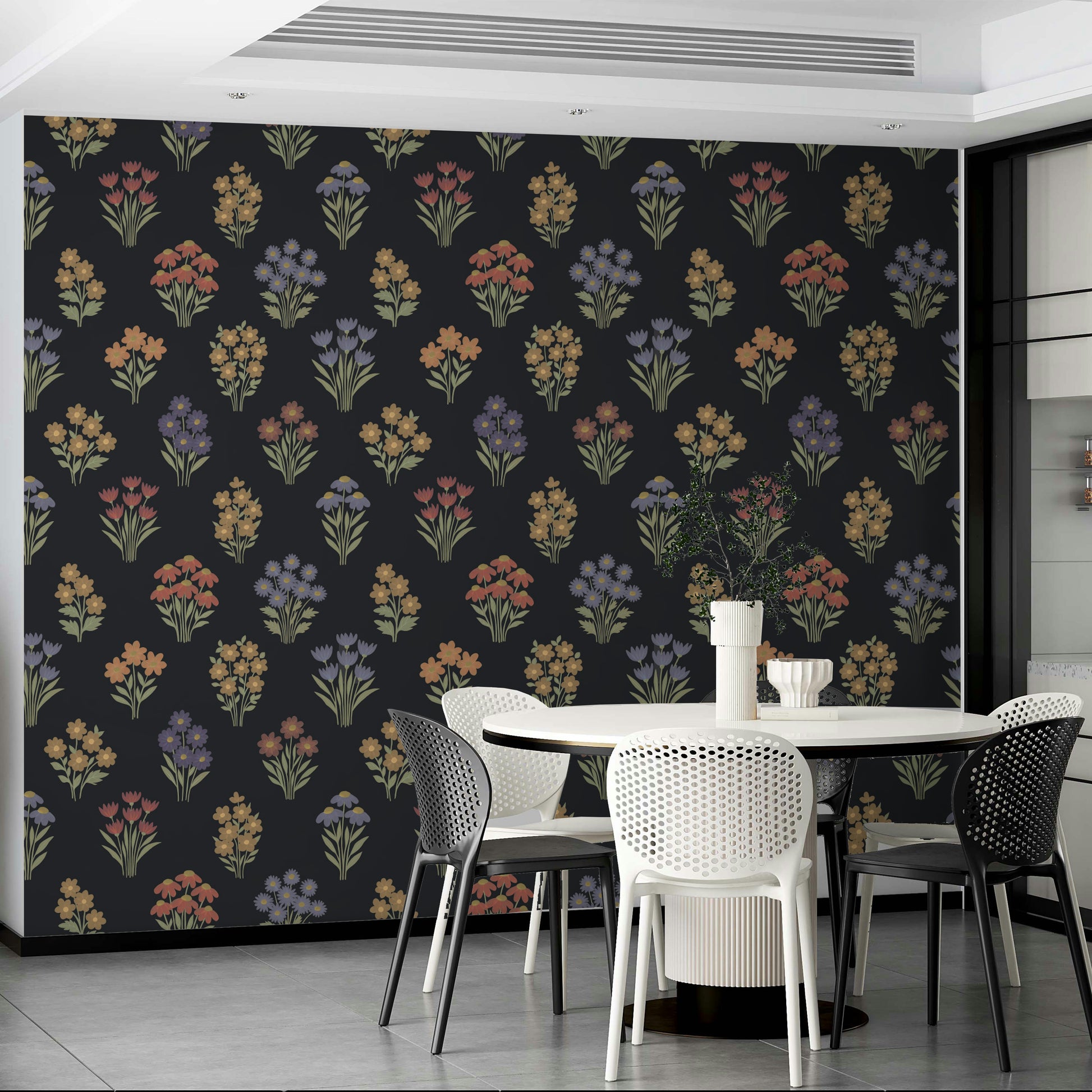 Vintage-inspired wallpaper for elegant interiors

