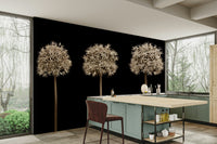 Symmetrical flower arrangement.

