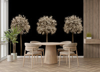 Repetitive flower pattern.

