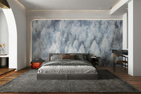 Serene winter-themed wallpaper.

