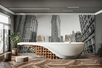 Modern architecture and traffic.

