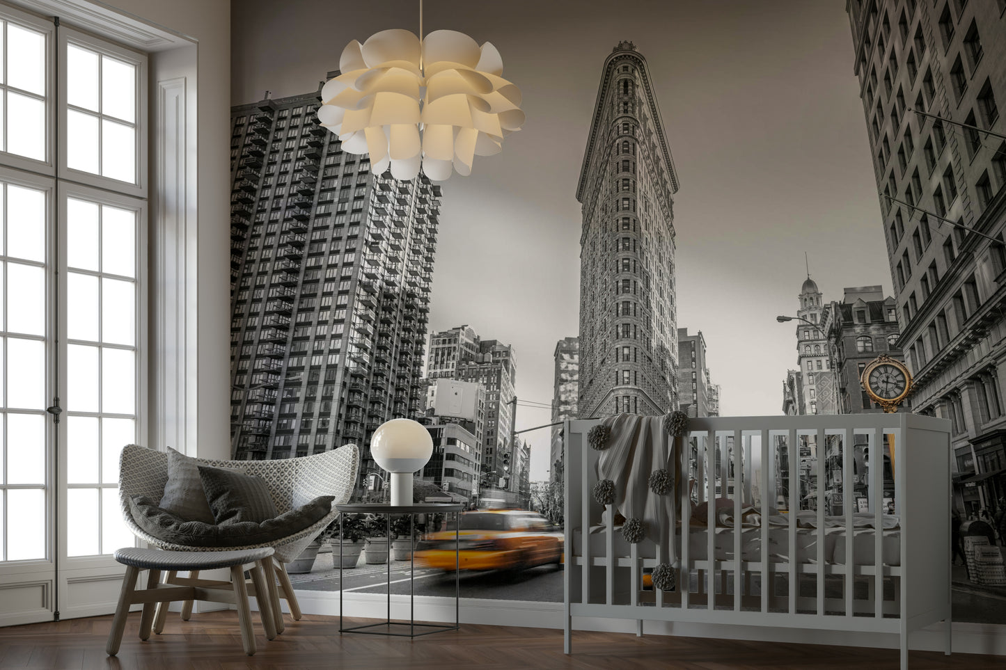 Iconic city street view.

