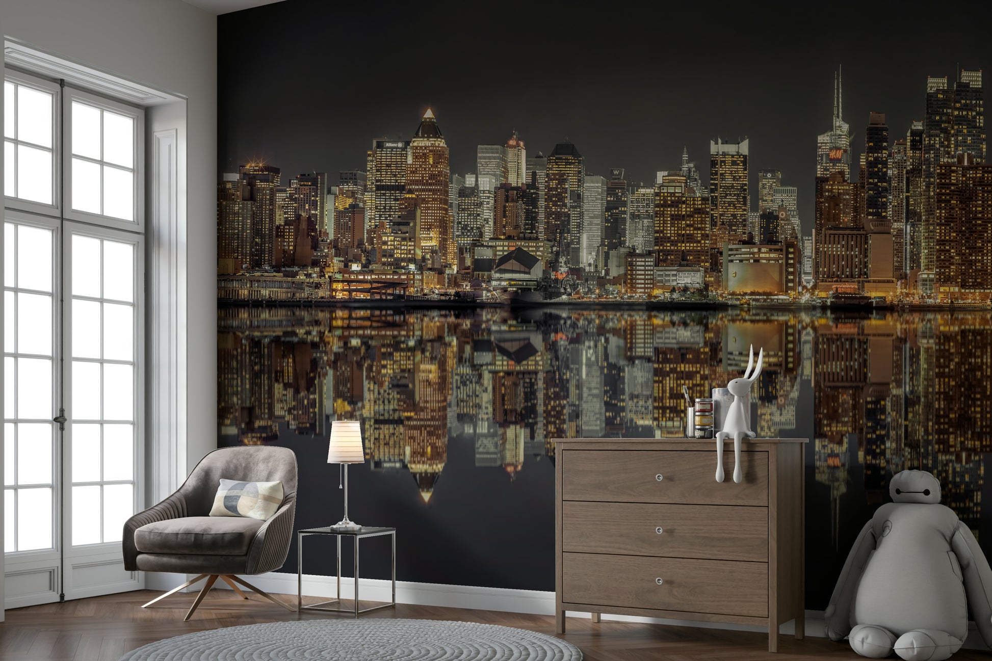 New York City skyline panorama.

