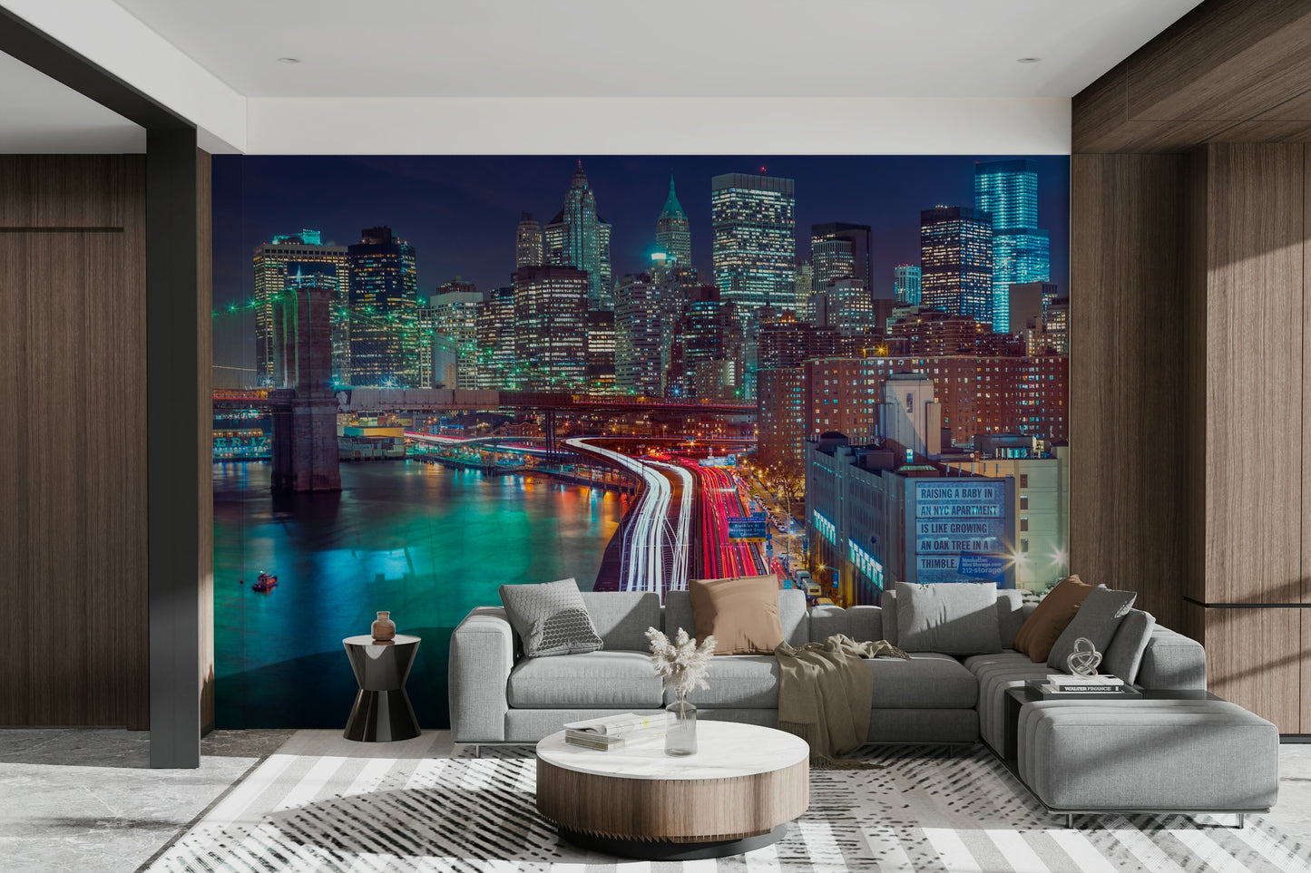 Long exposure car light trails.

