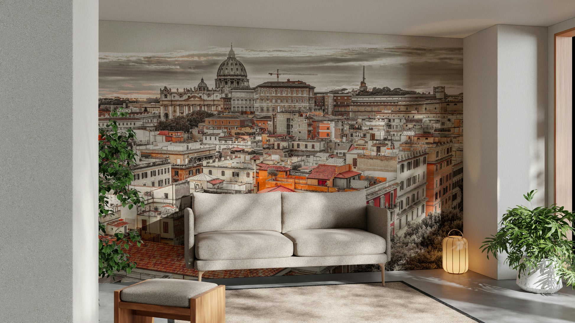 Skyline featuring a large cathedral.

