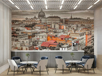 Panoramic city view wallpaper.

