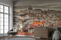 European city with classical architecture.

