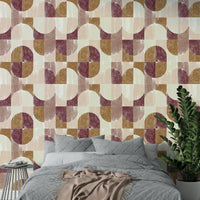 Warm color palette on wallpaper.

