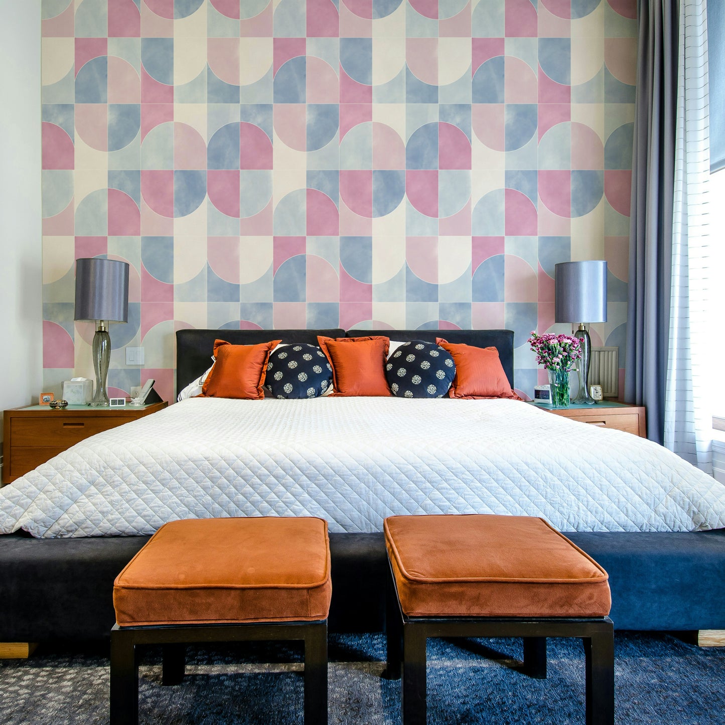 Abstract geo tiles design.

