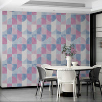 Textured geometric print.

