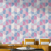 Muted color palette on wallpaper.

