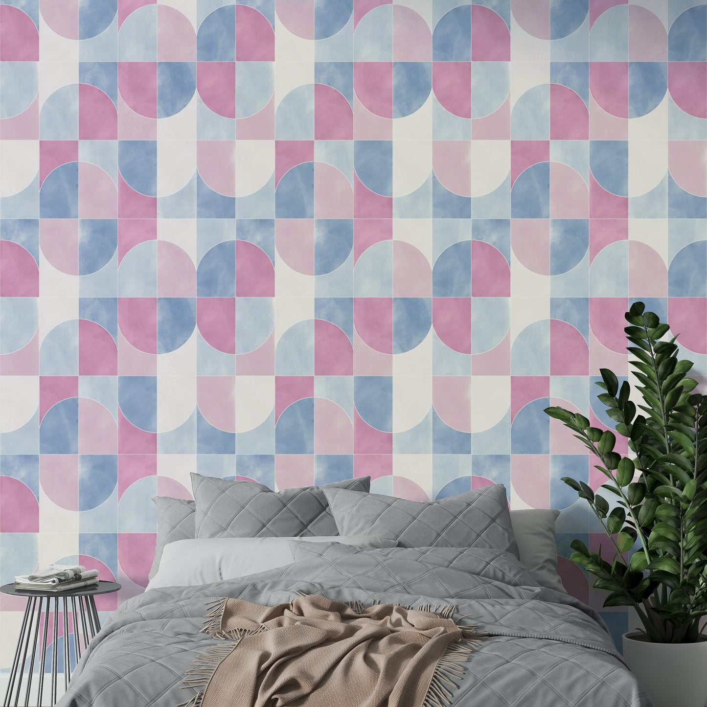 Modern living room wallpaper.

