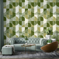 Color washed effect on wallpaper.

