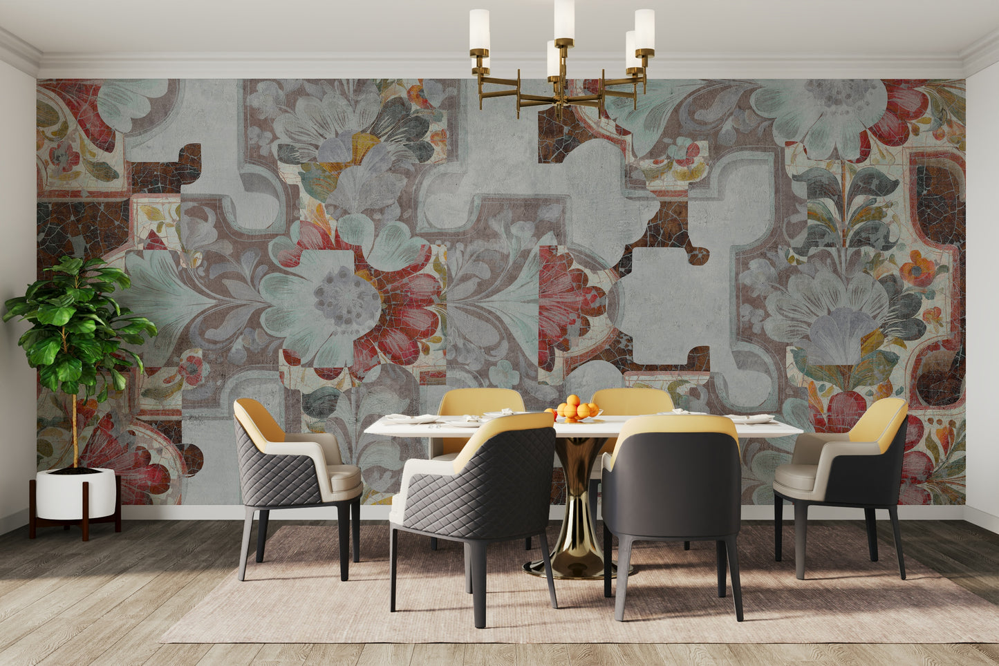 Artistic blend of classic and contemporary.

