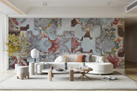 Wall decor evoking timeless beauty.

