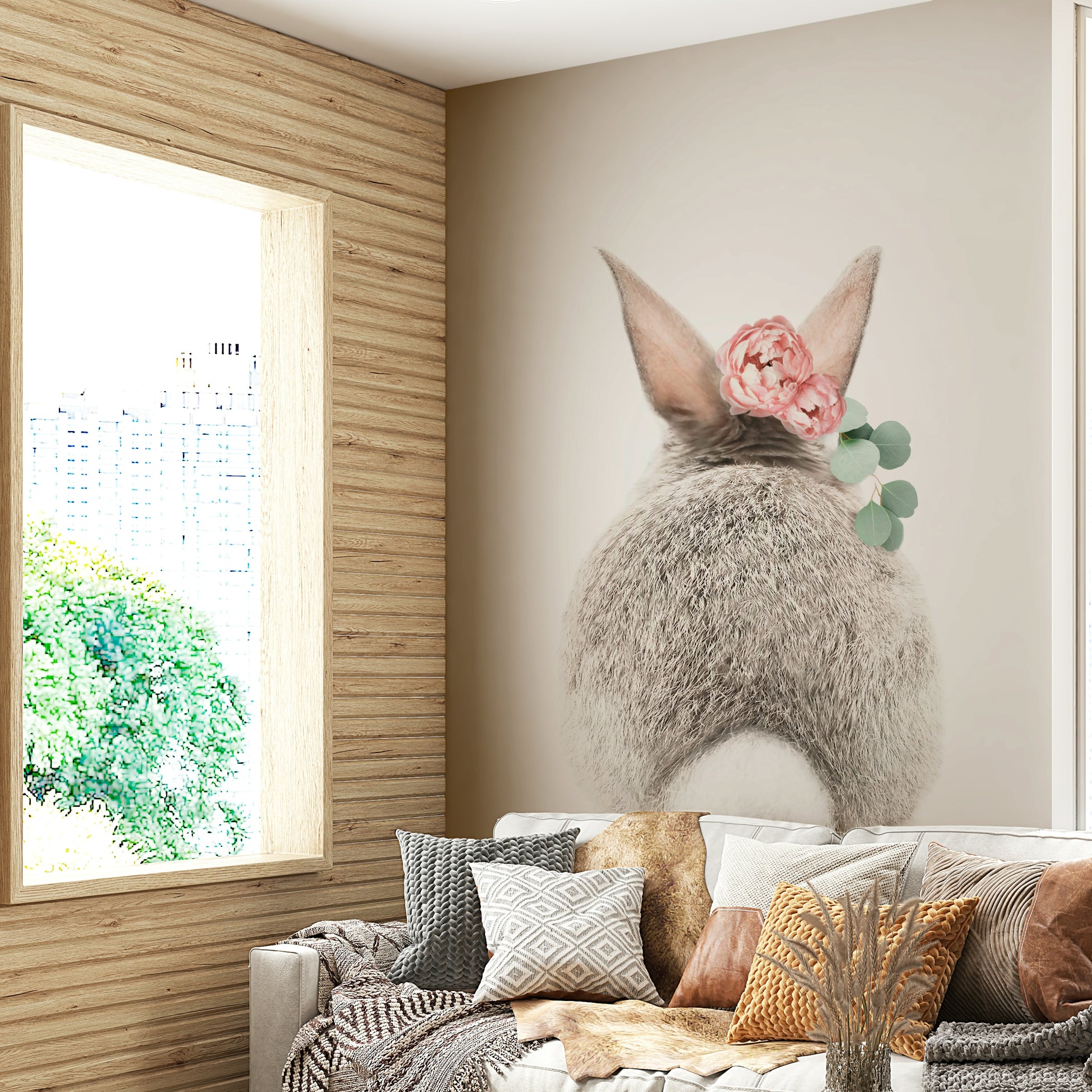 Whimsical animal and botanical art.

