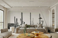 Desert landscape with a clear sky.

