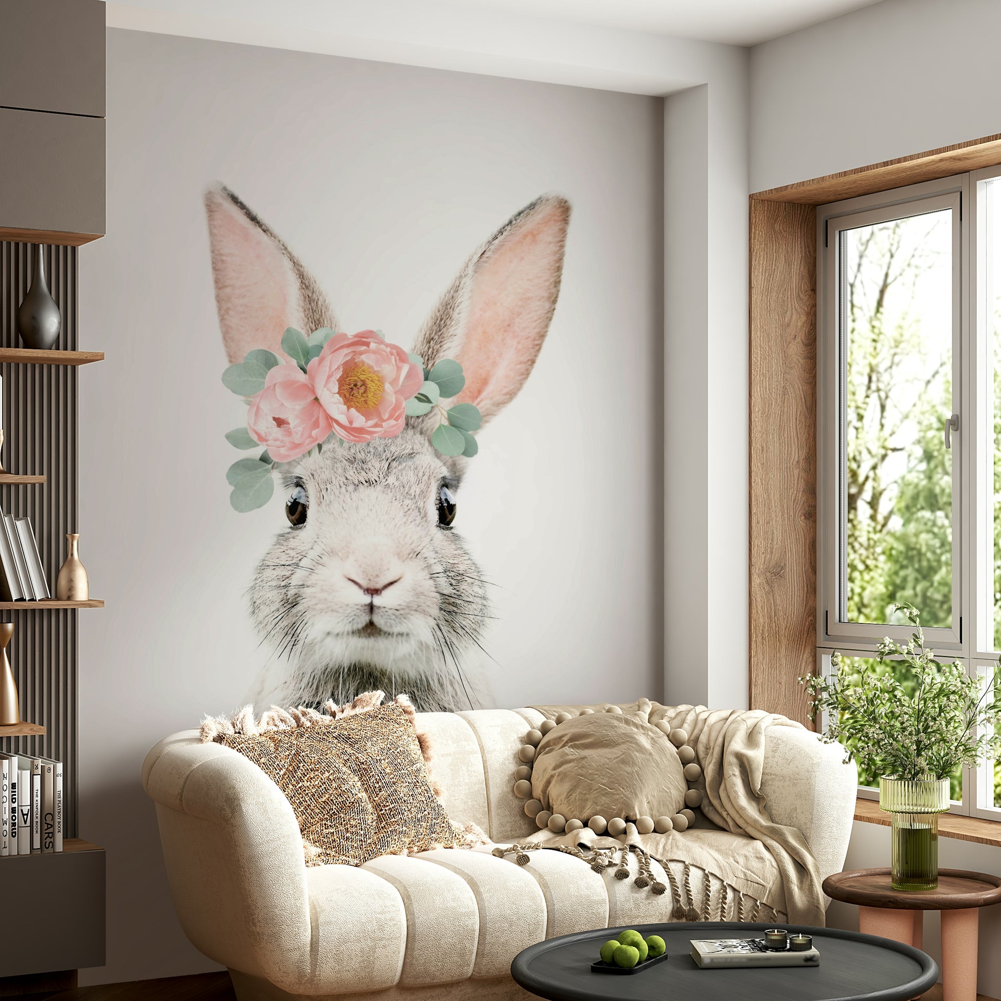 Wall decor evoking happiness and a love for animals.

