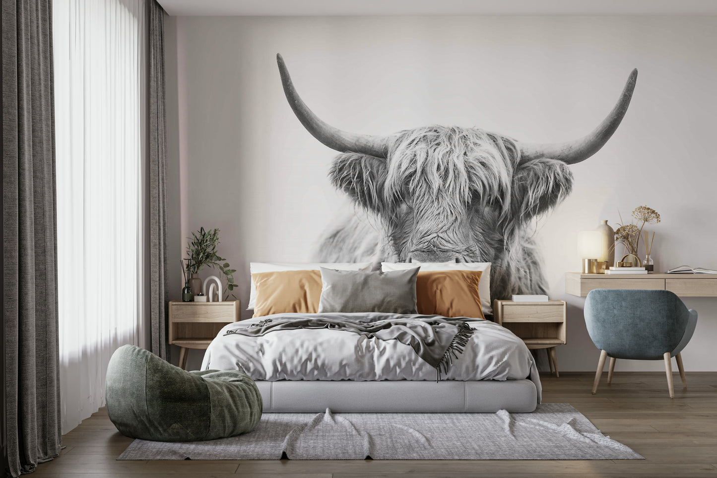 Iconic Scottish cattle photography or illustration.

