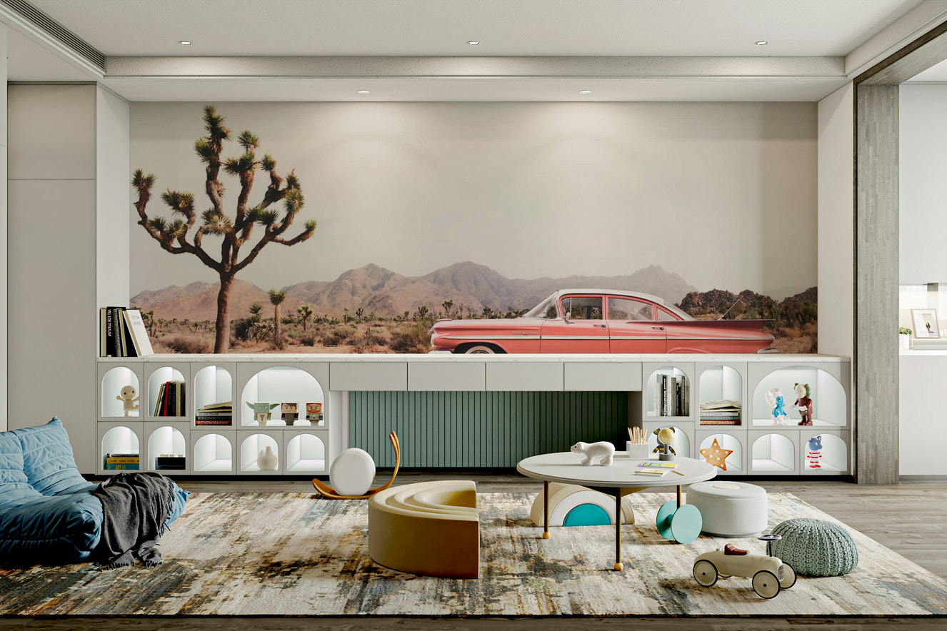 Serene desert landscape.

