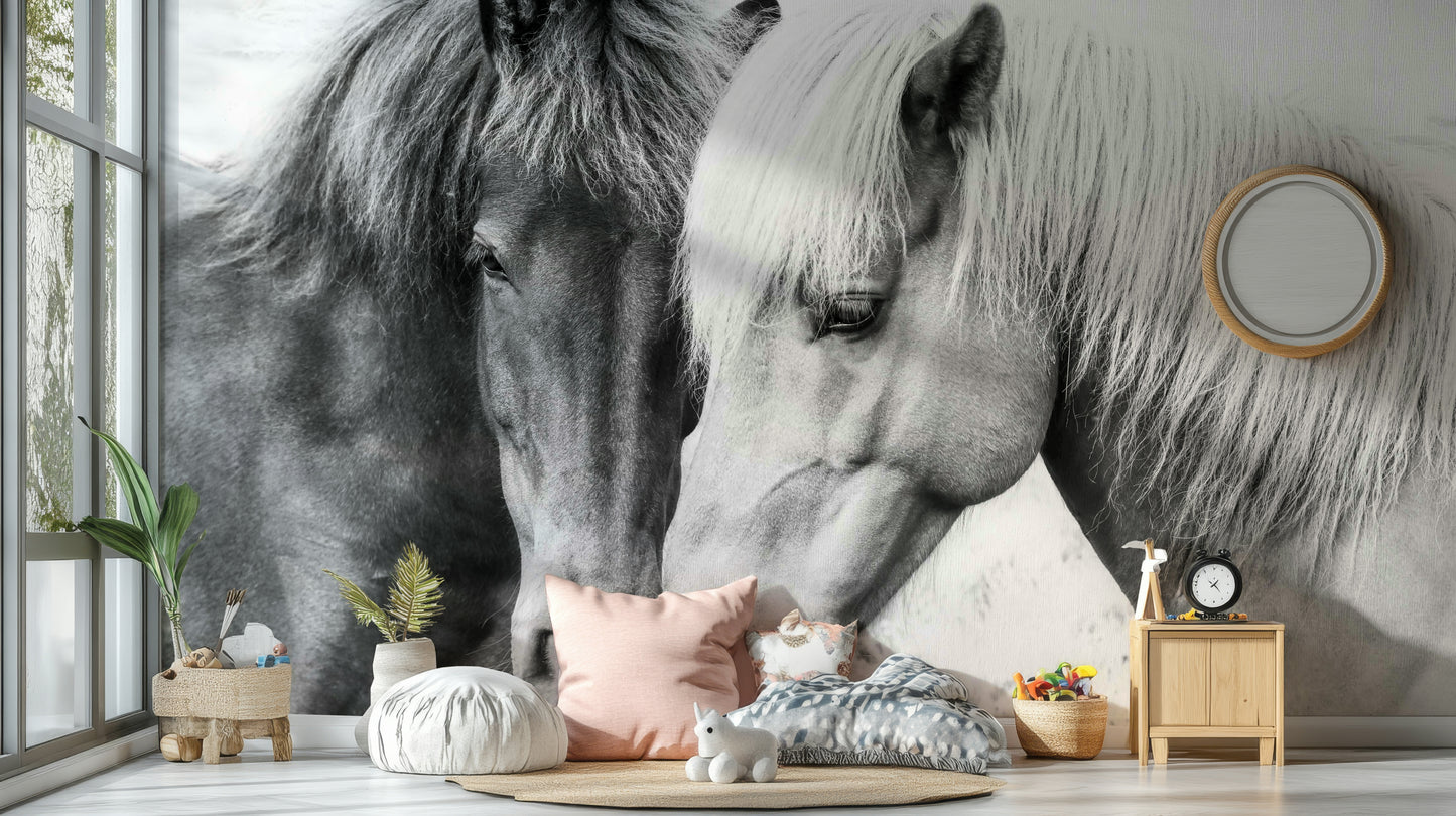 Wall decor evoking serenity and a love for animals.

