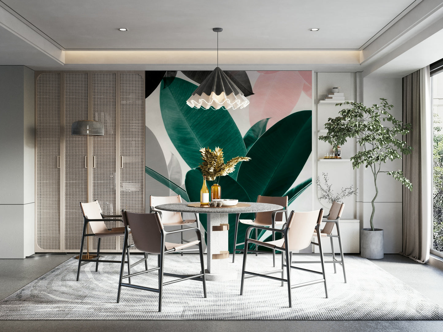 Artistic and lively nature-inspired wall art.

