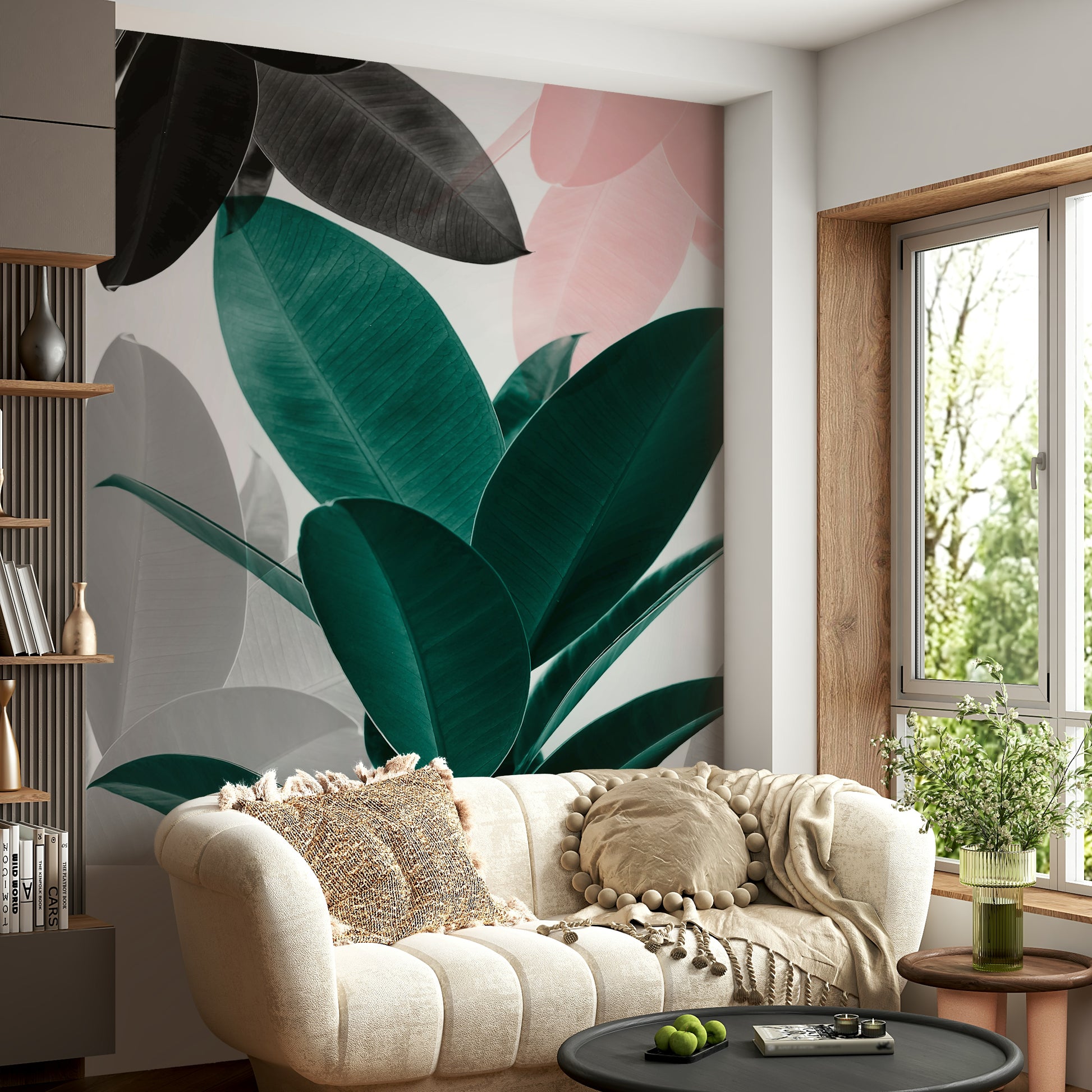 Invigorating and engaging botanical aesthetic.

