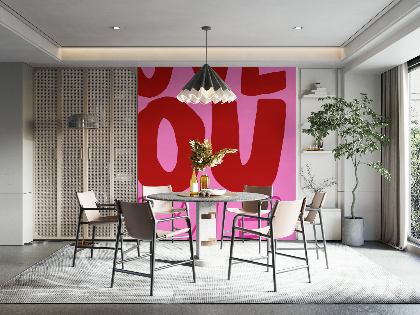 "Love You Bye" phrase in a decorative font.

