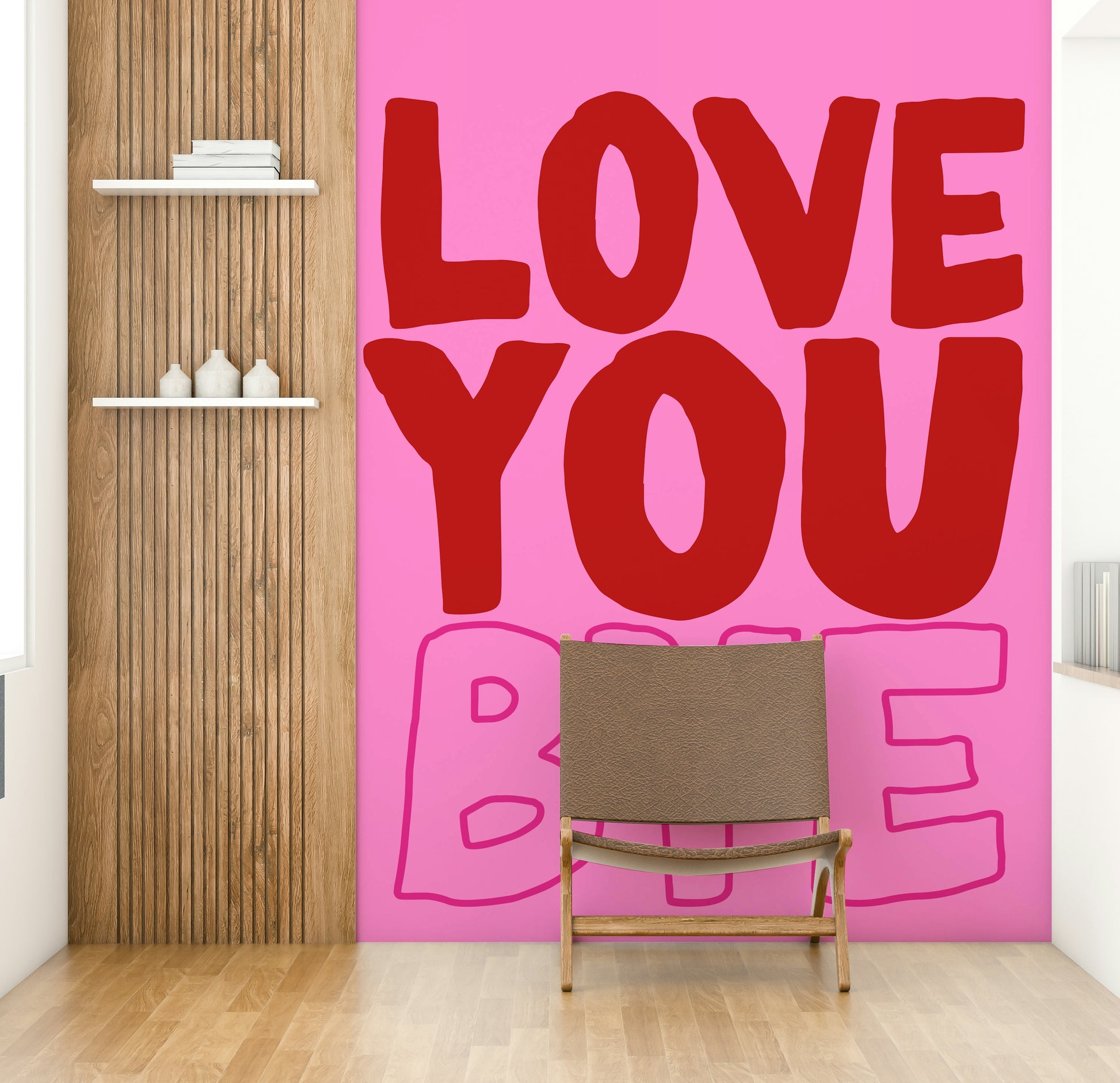 Personal and heartfelt message on wallpaper.

