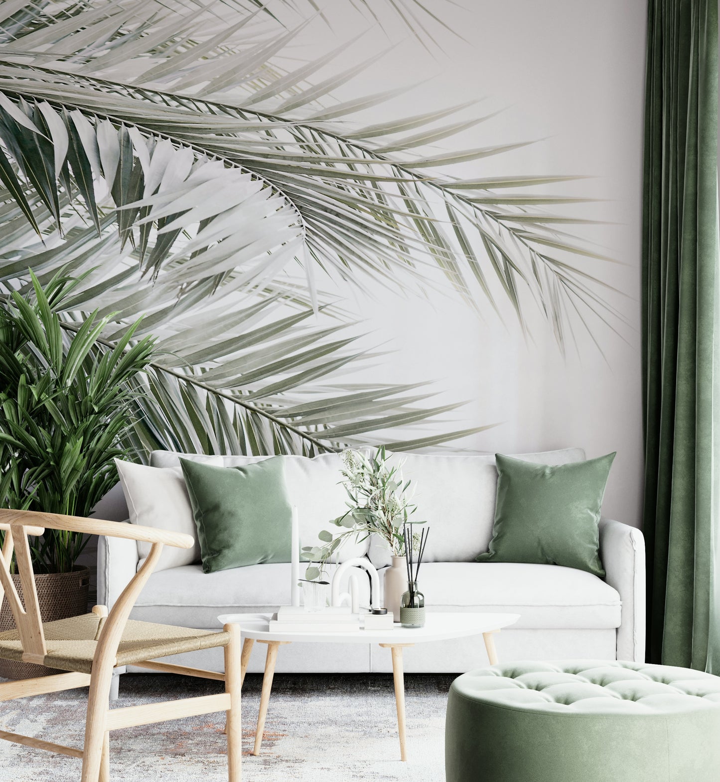 Inviting and calming botanical aesthetic.

