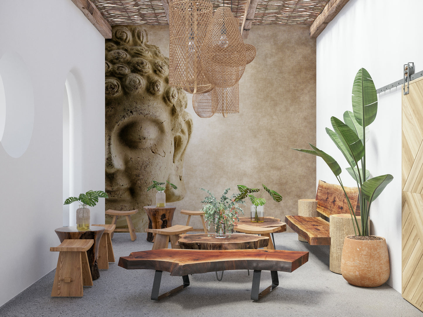 Buddha's Grace Wall Mural