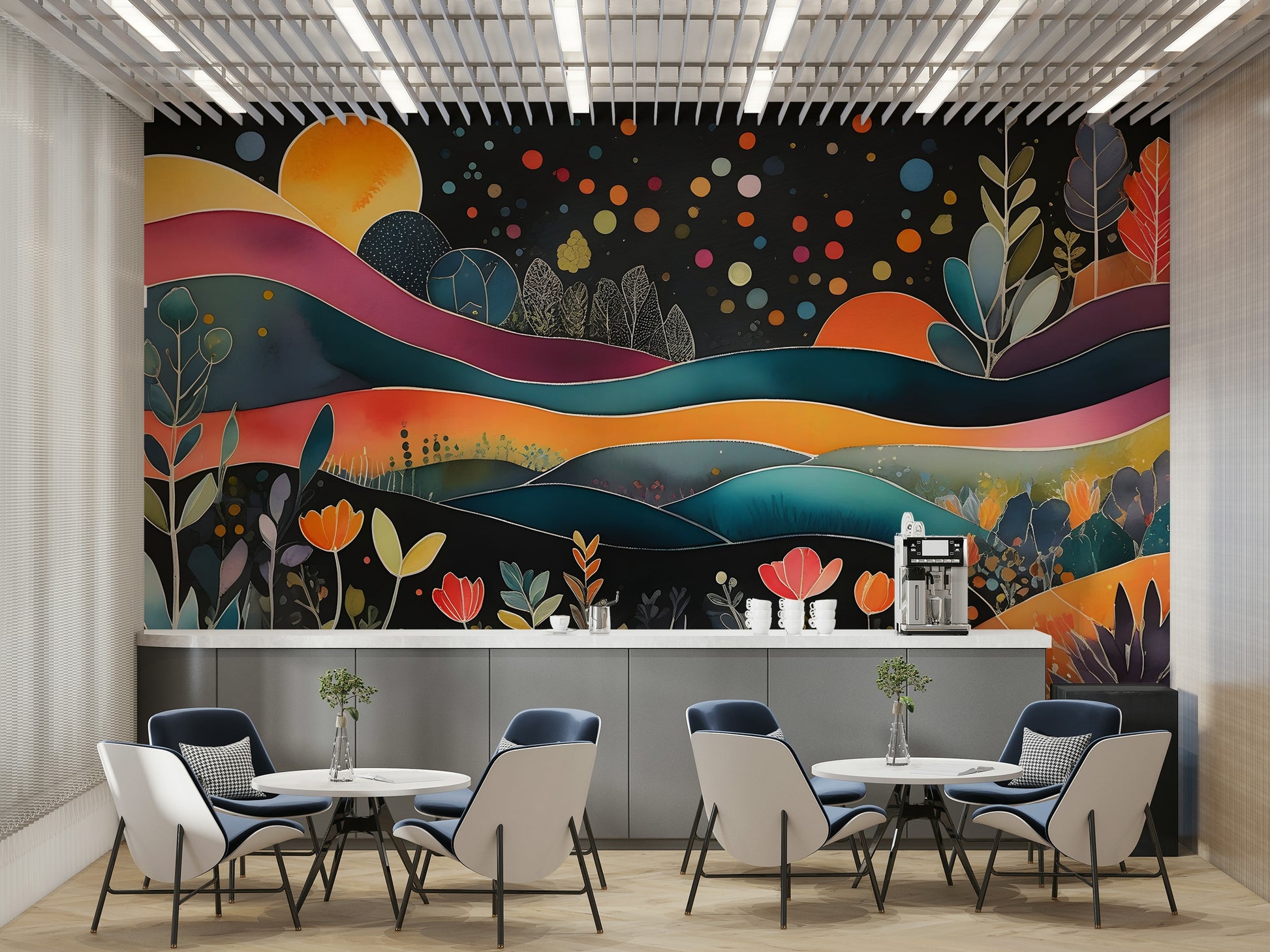 Focus on light, color, and fantasy elements.

