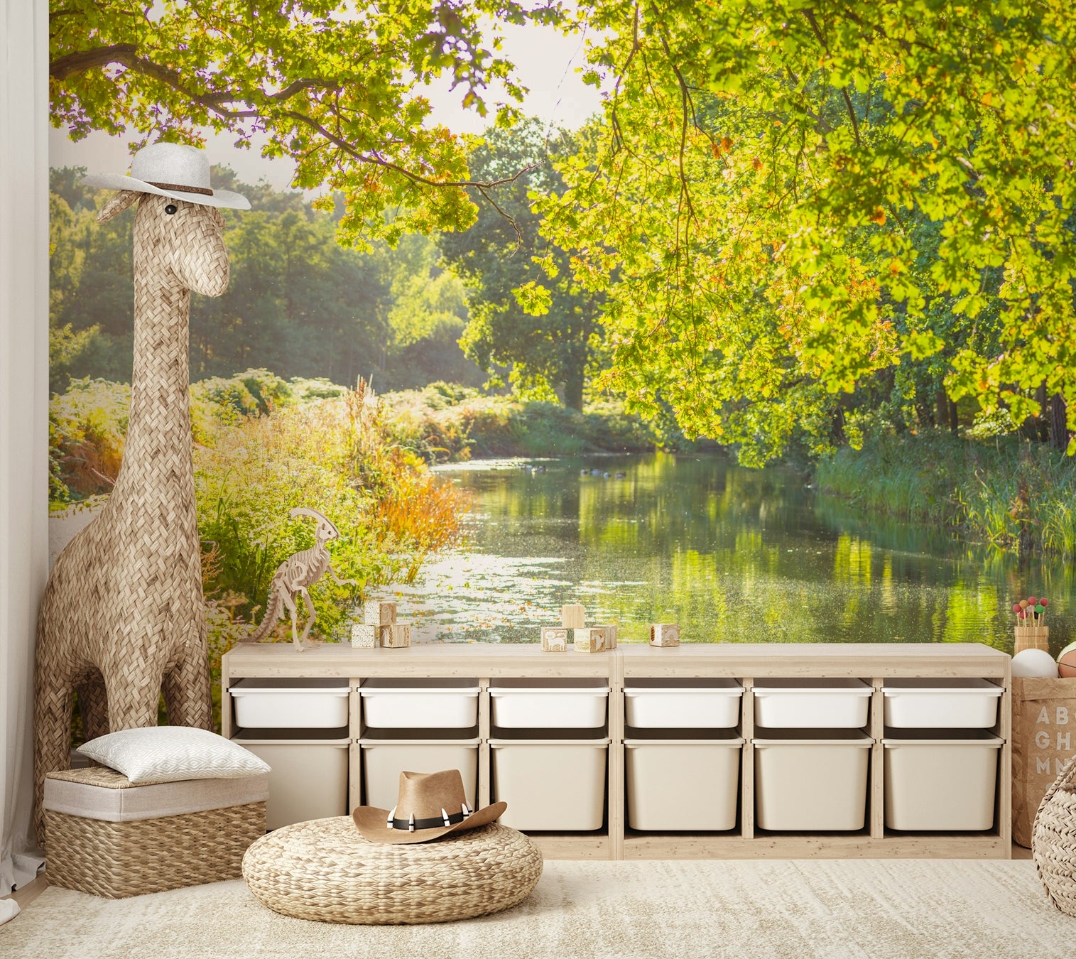 Soft, natural hues .