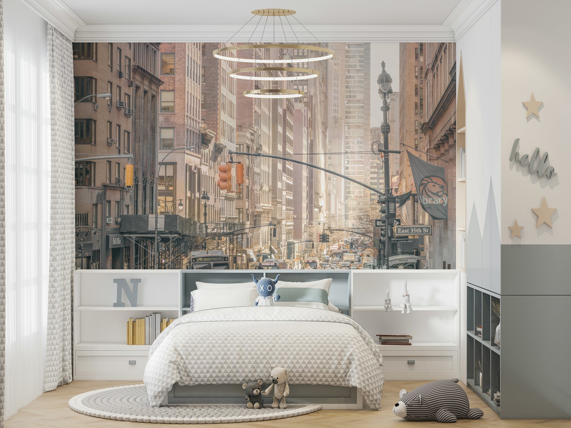 Iconic yellow taxis in traffic.

