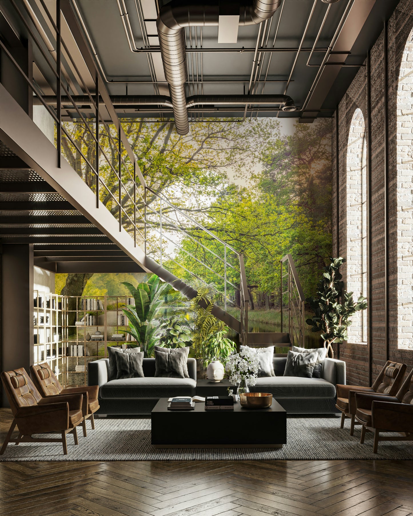 Wall decor evoking the essence of spring.

