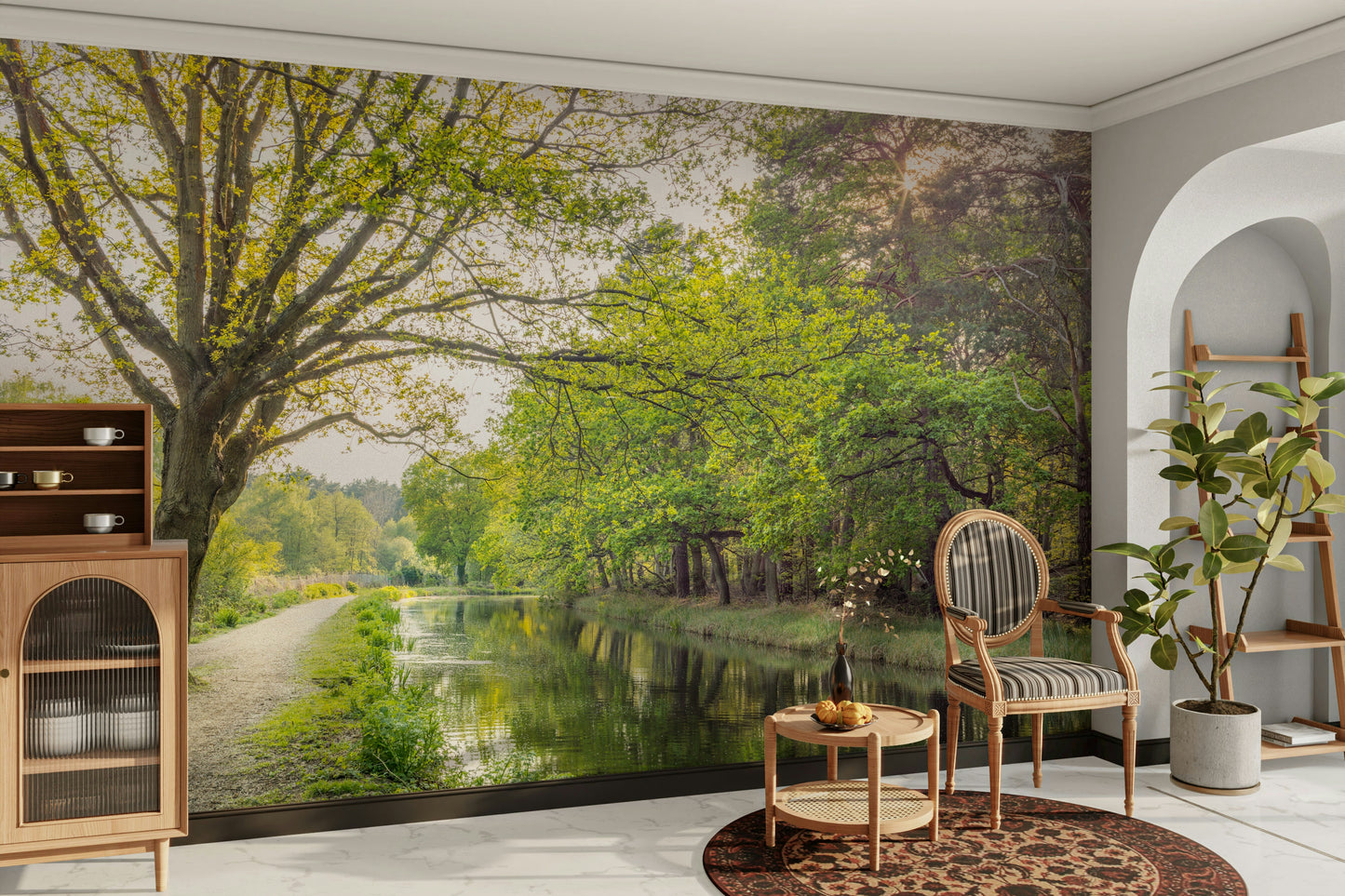 Intricate details of waterside foliage.

